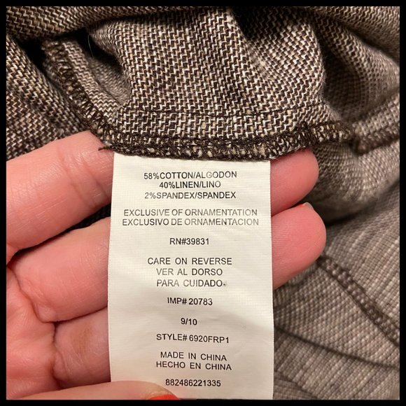 ✨2 for $ 30✨ XOXO Cotton/Linen Peplum Skirt - Picture 4 of 4